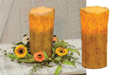 Burnt Ivory Drip Timer Pillar, 7